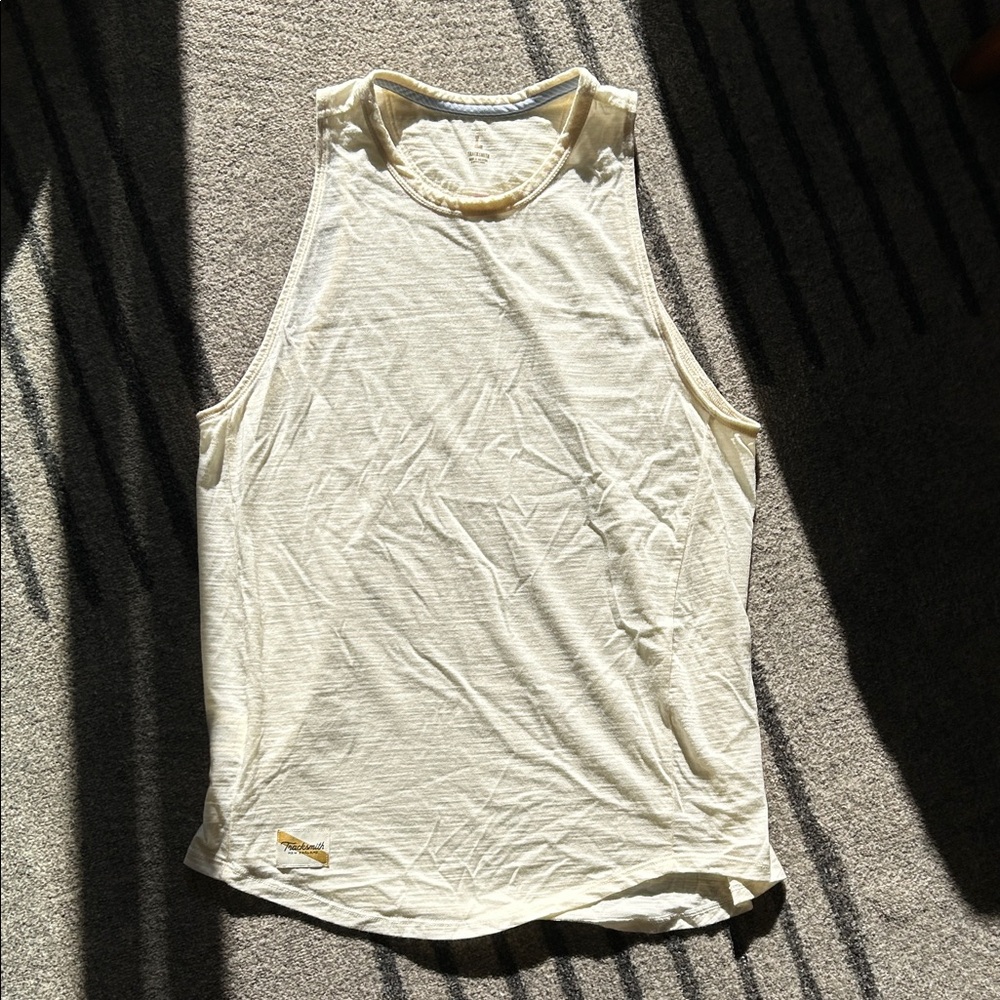 Tracksmith Cream Tank Top